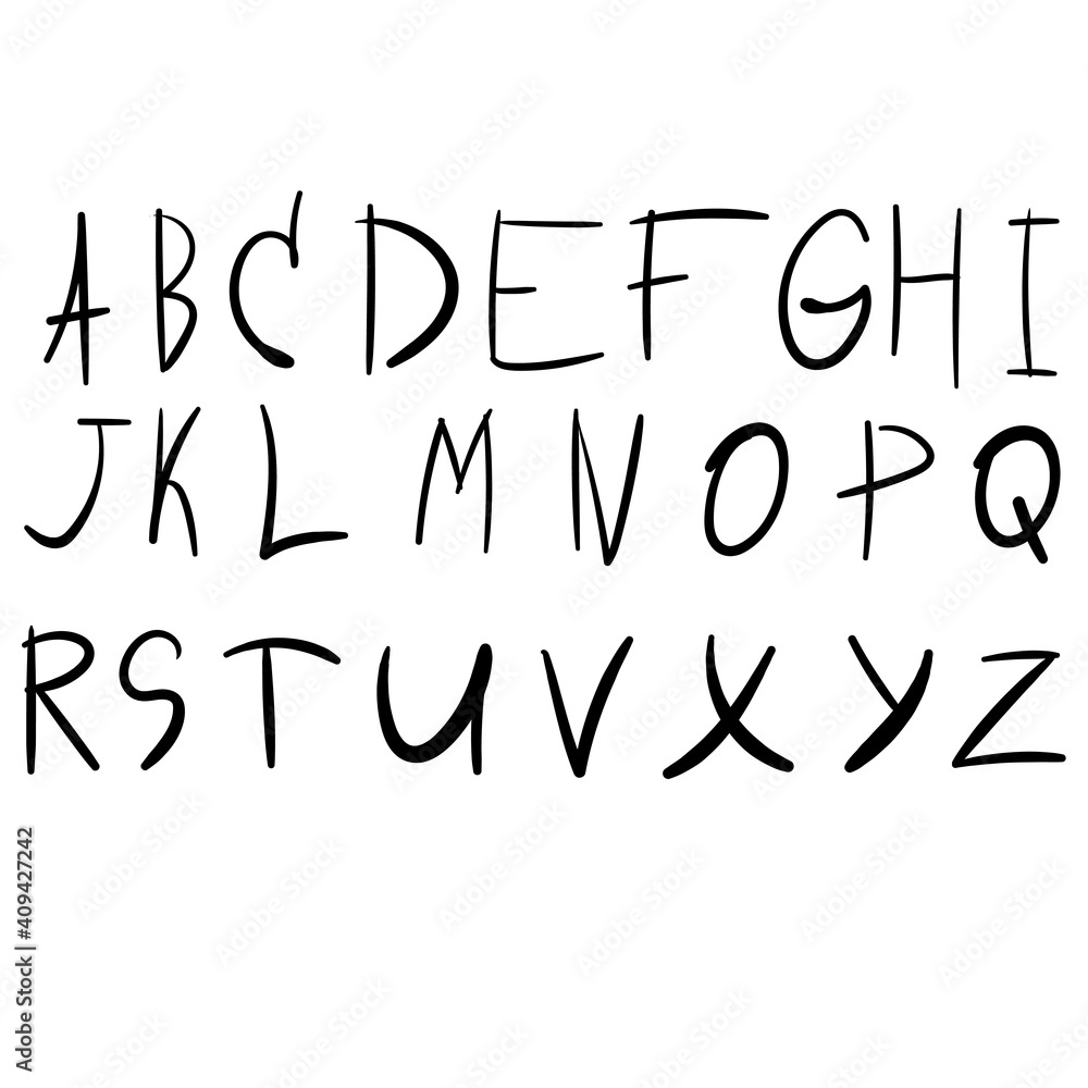 Aufkleber alphabet. vector letters. abc vector.