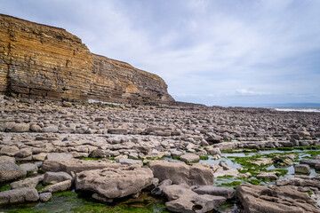 Beautiful and rocky coast in Wales. 