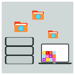 Vector illustration for Backup Data EPS10