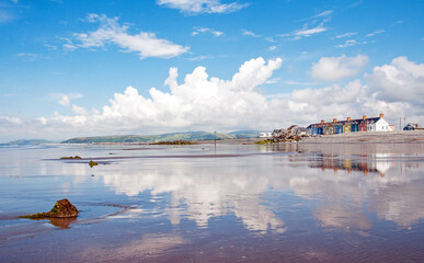 Summertime seaside along Cardigan bay, Wales. 