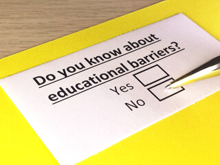 Questionnaire about education