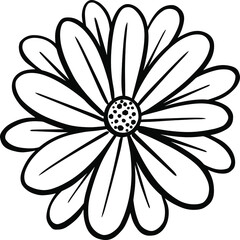 A Logo Design Of a Wildflower Flower Icon Buttercup, Daisy, Dandelion