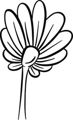 A Logo Design Of a Wildflower Flower Icon Buttercup, Daisy, Dandelion