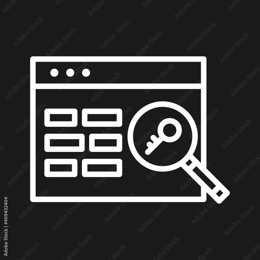 Canvas Prints Keyword Search Icon