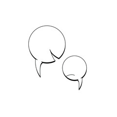 chat icons on trendy isolated backgrounds. chat icon for your website design Icon logo, application, UI. Clock icon Vector illustration, EPS10.