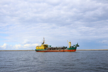 ship in the sea