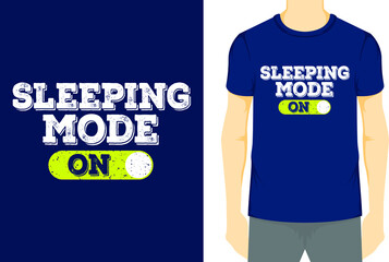 Sleeping T-shirt design 