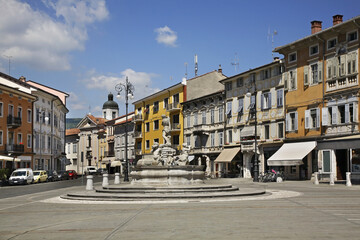 Fototapeta na wymiar Victory square in Gorizia. Italy