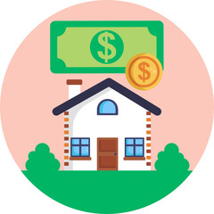 Real Estate Icon. Vector Illustration.