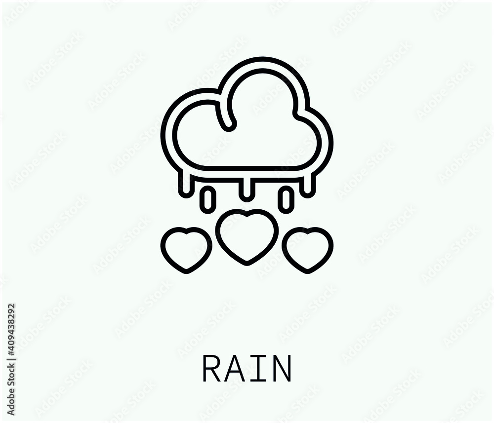 Poster cloud computing vector icon. editable stroke. symbol in line art style for design, presentation, web