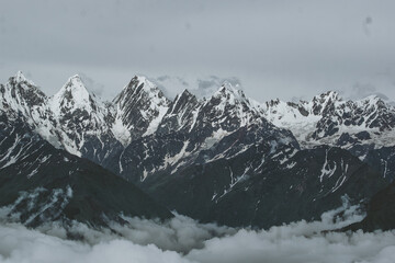 Obraz premium Beautiful Himalayas panchachuli peaks