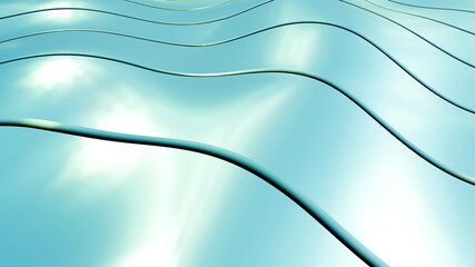 Abstract 3D background with curved lines