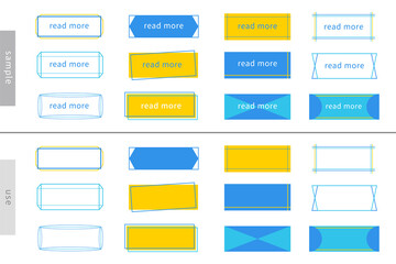 Obraz premium フラットなフレーム素材