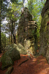 rock formations in castle mound