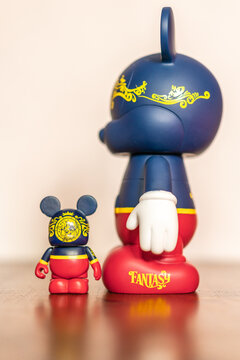 Vinylmation figures by Disney, representing the 4 different ships by Disney Cruise Line
