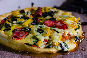 pizza with vegetables