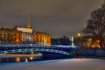 winter landscape in St. Petersburg