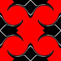 bright red to black colour gradient as geometric patterns and designs