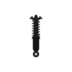 suspension shock absorber icon on white background,vector - 409448424