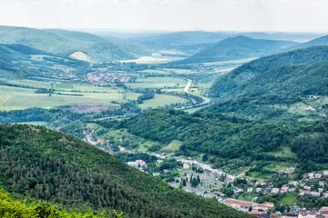 View from lookout tower Haj, Nova Bana, Slovakia