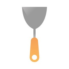 trowel construction and renovation tool icon, home repair concept