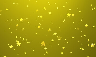 Beautiful golden abstract star pattern background.