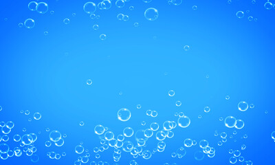 Beautiful transparent bubble frame background.