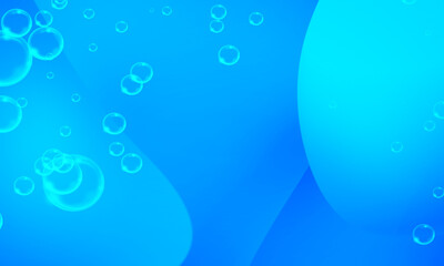 Beautiful transparent bubble frame background.