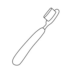 歯ブラシ（線画）