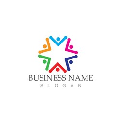 Obraz premium Community, network and social icon