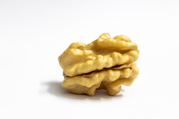 Isolated walnut in white background