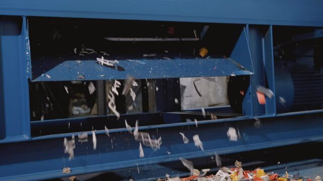Plastic shredder. Plastic Recycling Container Shredder Waste Crusher