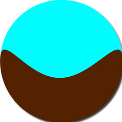 simple circle vector image