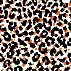 pattern design of leopard animal print vector	