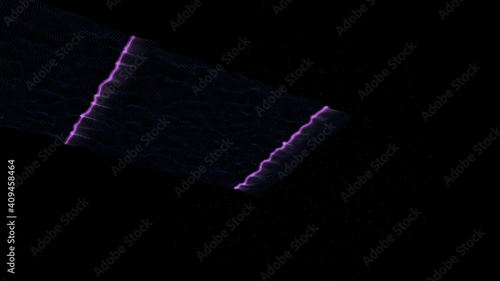 Poster isolated black background. particle wave element. futuristic background of dots with dynamic wave ag
