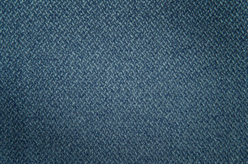 Blue color Textured textile linen canvas background. Furniture fabric. Abstract background