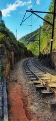 railway in the mountains