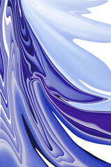 Abstract graphic pattern of blue liquid illustration