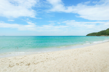 blue sea and the beach in Thailand sea landscape.