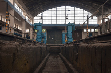 Obraz premium An abandoned railway depot - Urbex 