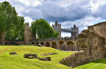 View of  Tower Bridge from Tower of London