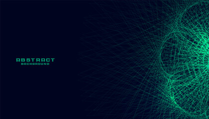 green abstract technology glowing lines background