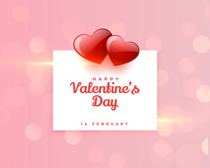 Obraz na płótnie Canvas beautiful valentines day greeting card design