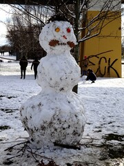 Berlin im Schnee: Gleisdreieckpark