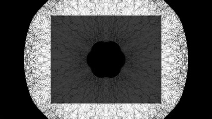 Black and white abstract design, background, frame 
