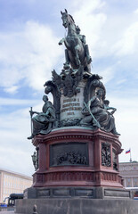 Fototapeta na wymiar Monument All-Russian Emperor Nicholas 1