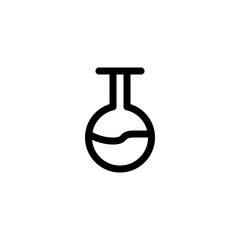 Flask icon with line style