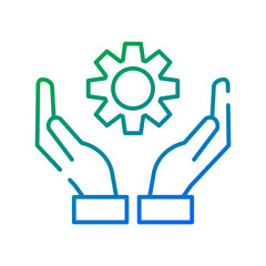 Gear of industry icon