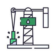 Oil drilling icon

