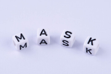 Letters with the word Mask